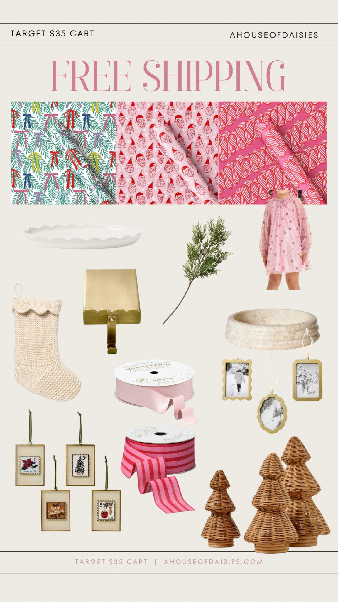 Target decor, target christmas, Christmas decor, wrapping paperr

#LTKStyleTip #LTKHome #LTKFindsUnder50