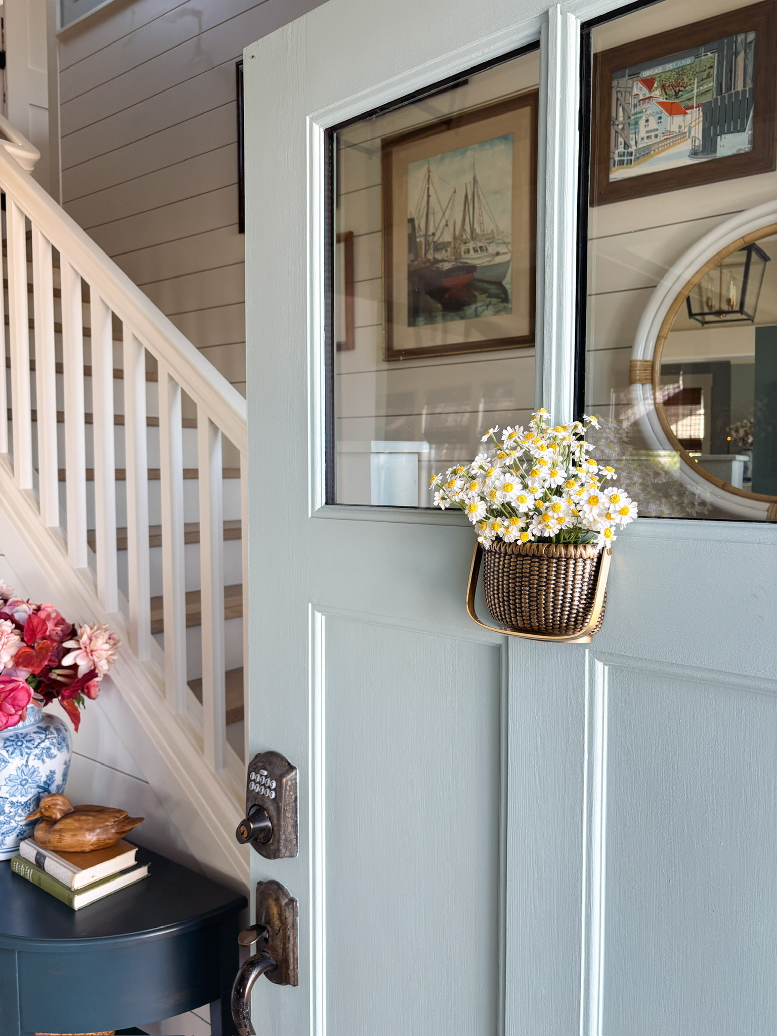 Brass door knocker basket 

#LTKHome #LTKSeasonal #LTKSaleAlert