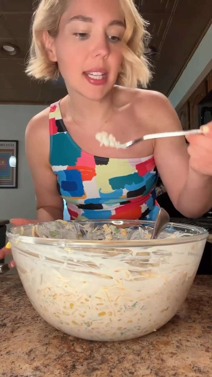Pool and pull 😅 it’s a struggle. Sharing my swimsuit as well!💓

Pull Dip 🤣😉
• 2 c sour cream
• 1/2 c mayo
• 1/3 c salsa
• 1/4- 1/3 c lime juice
• 1 seeded jalapeño, finely diced
• 1 c chopped cilantro
• 1/4 c diced pickled jalapeños
• 4 c colby jack cheese
• 2 (28 oz) cans corn, drained
• Salt and pepper, to taste 

 #LTKmomlife #LTKfoodie #LTKSwim