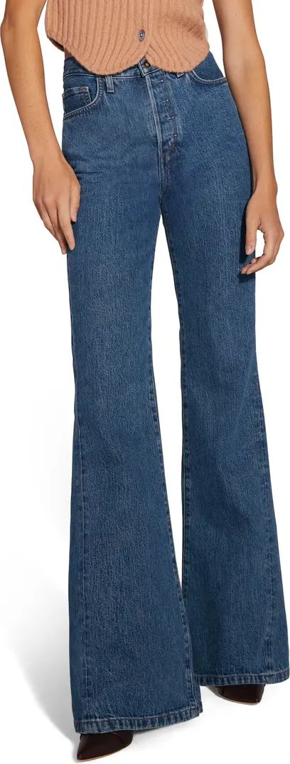 The Valentina Super High Waist Flare Jeans | Nordstrom