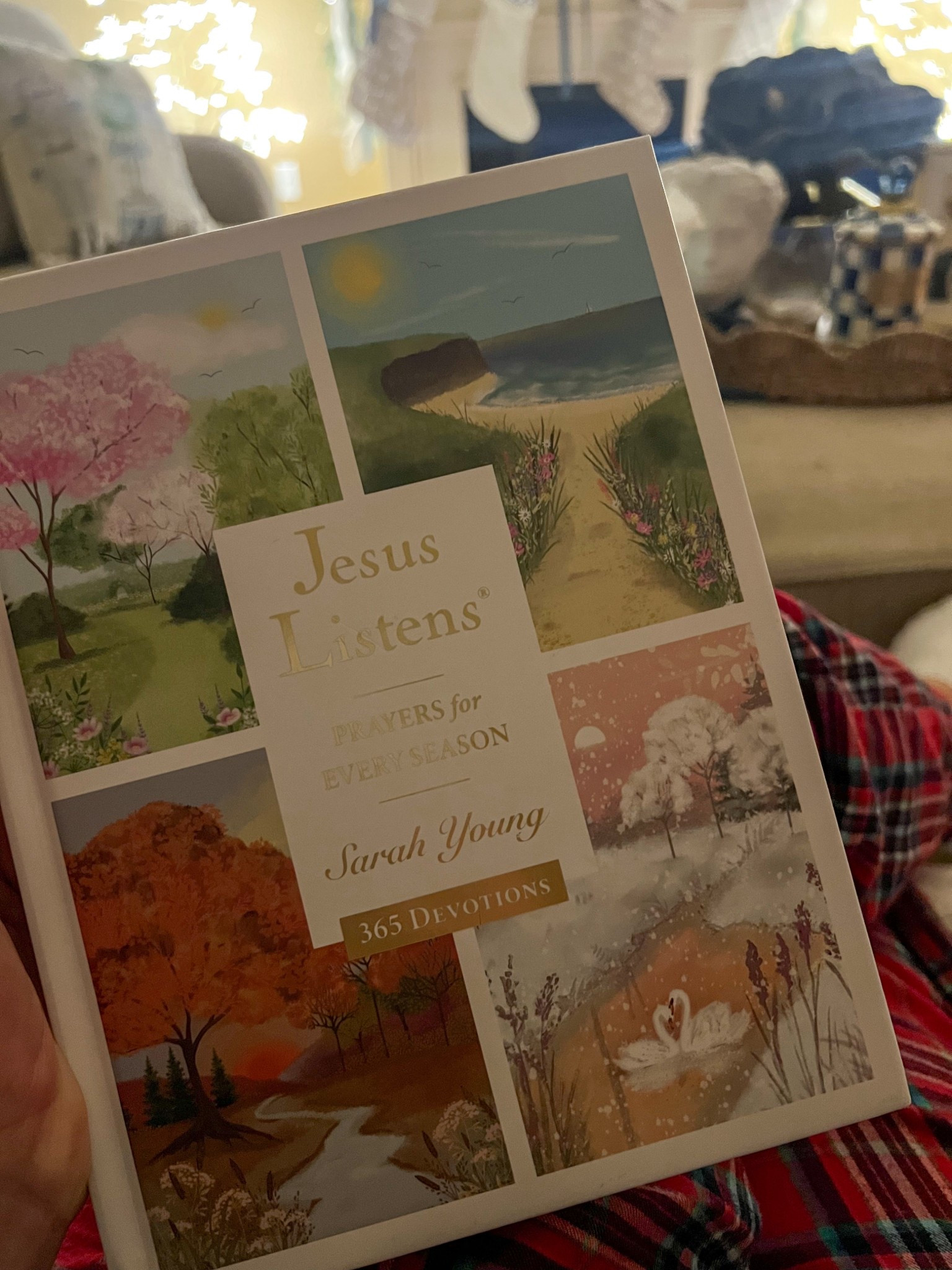 New Year New Devotional 
Jesus Listens 
Prayers for every season 
Sarah Young
Gift idea
Prayers
Bible verses 
Illustrations

#LTKFindsUnder50 #LTKGiftGuide #LTKSaleAlert