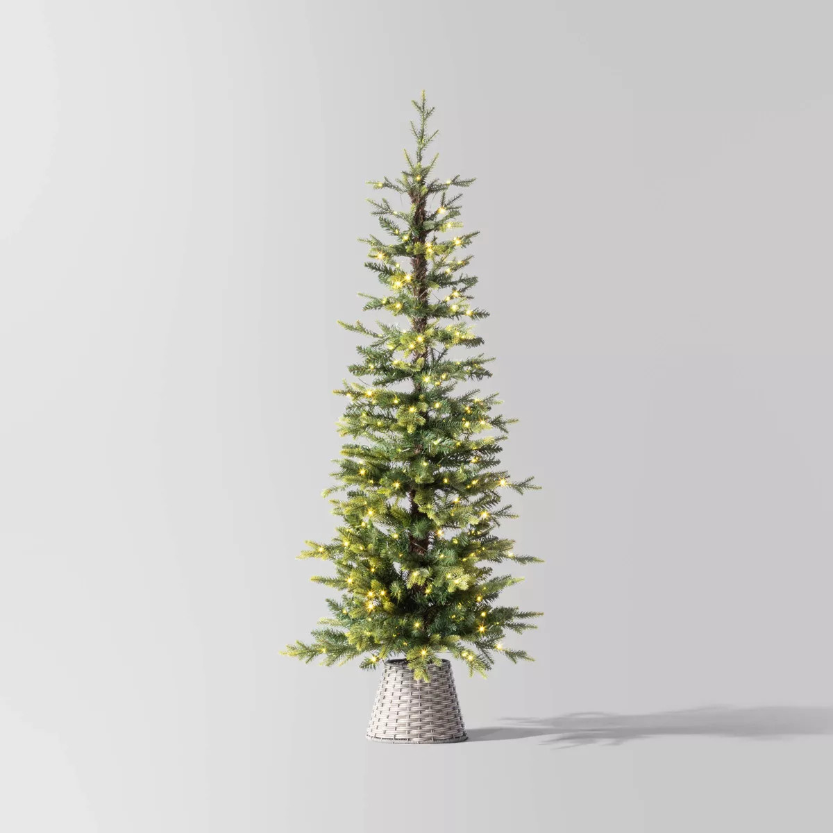 5' Pre-Lit Potted Slim Balsam Artificial Christmas Tree - Wondershop™ | Target