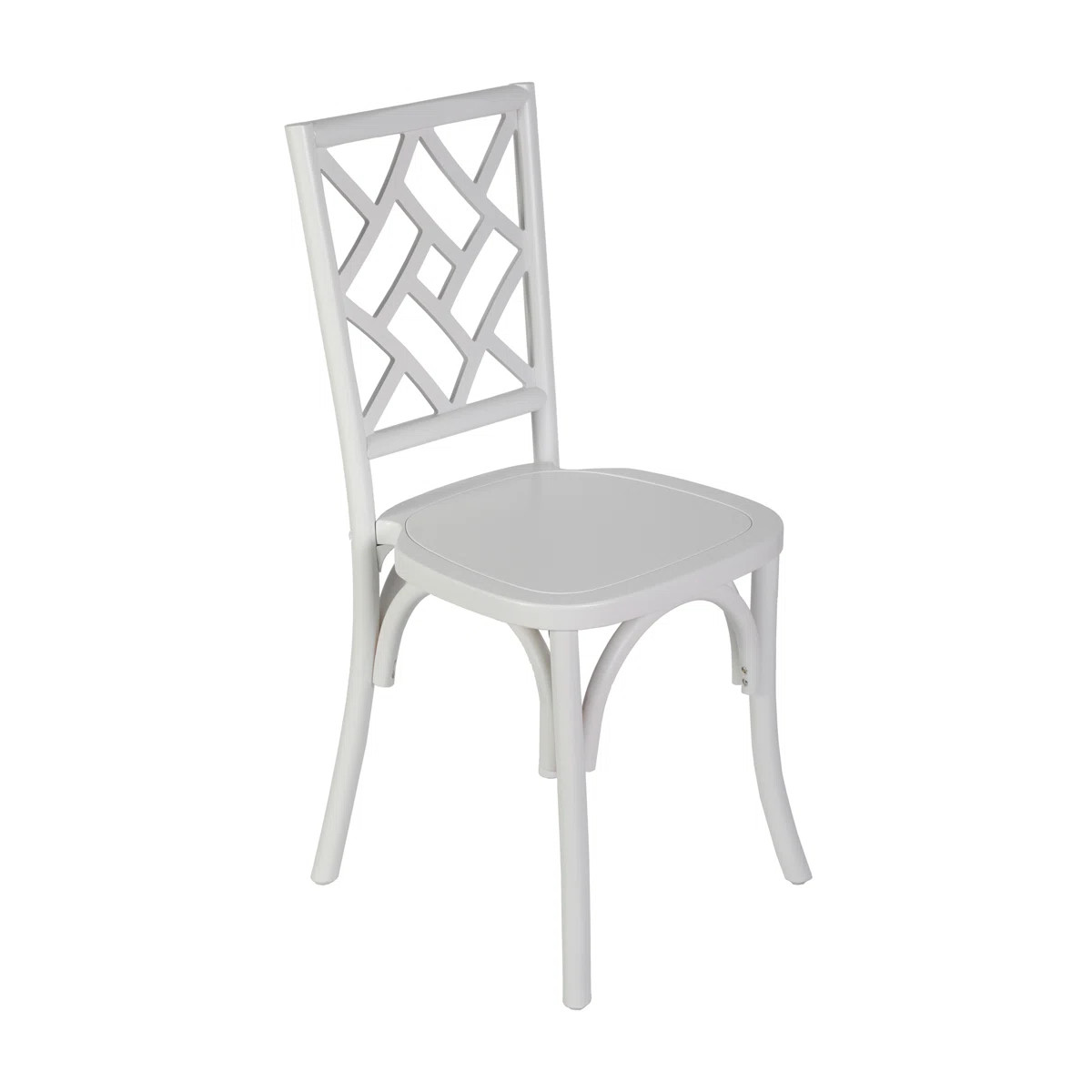 Commercial Solid Wood Stackable Dining Chair With Intricate Back | Wayfair North America