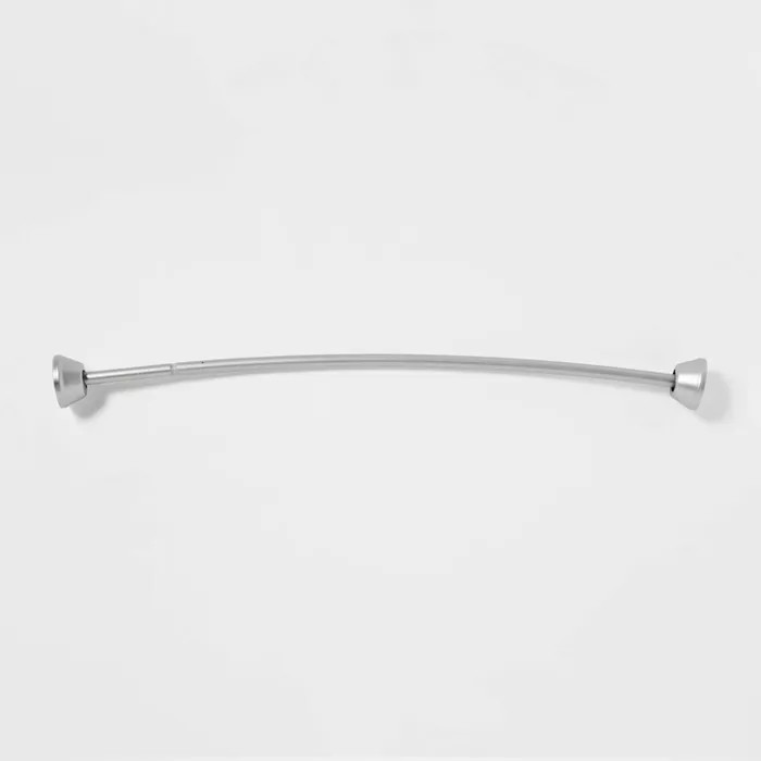 72" Tapered End Cap Curved Aluminum Shower Curtain Rod Tension or Permanent Mount - Made By Desig... | Target
