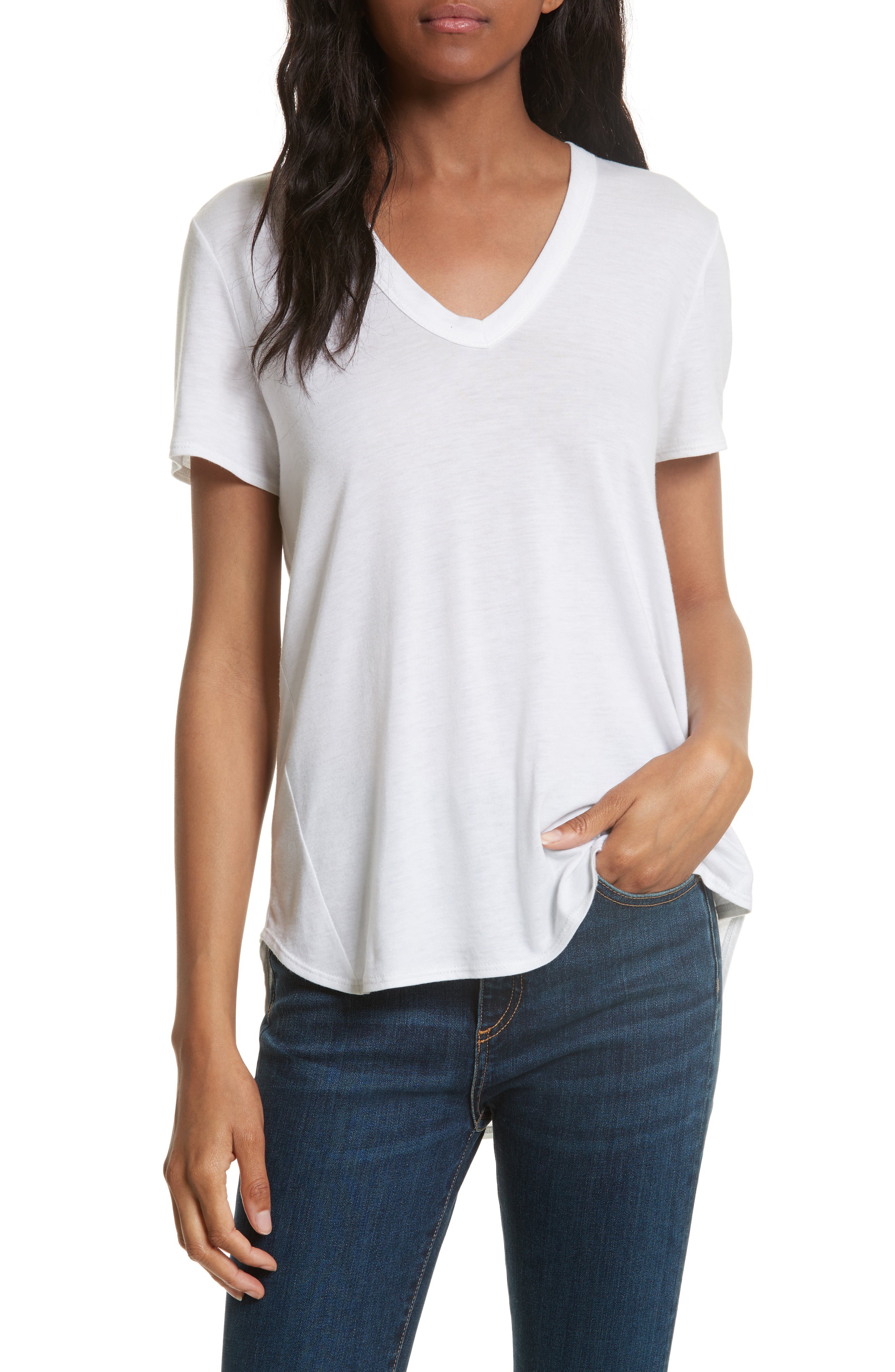 Women's Veronica Beard Cindy V-Neck Tee | Nordstrom