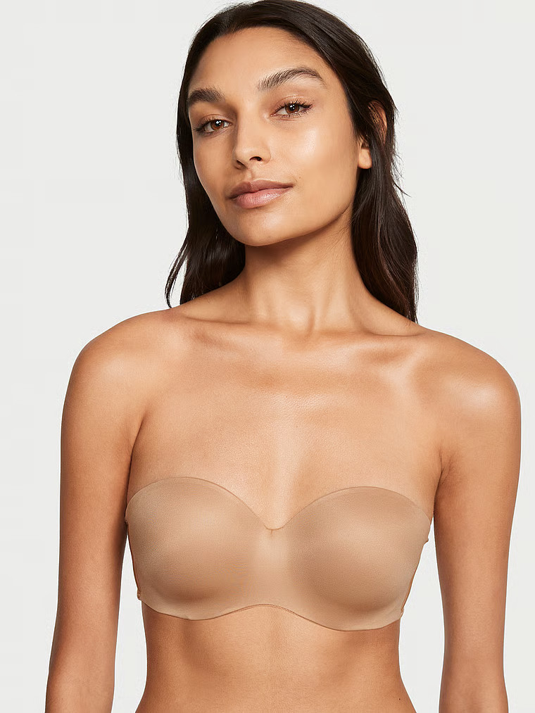 Buy Lightly Lined Smooth Strapless Bra, Praline - Order Bras online - Victoria's Secret US | Victoria's Secret (US / CA )