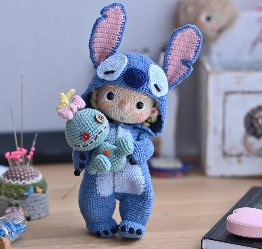 Combo 2in1 Crochet Pattern for Doll Fanny and Monster Costume PDF English Amigurumi - Etsy | Etsy (US)