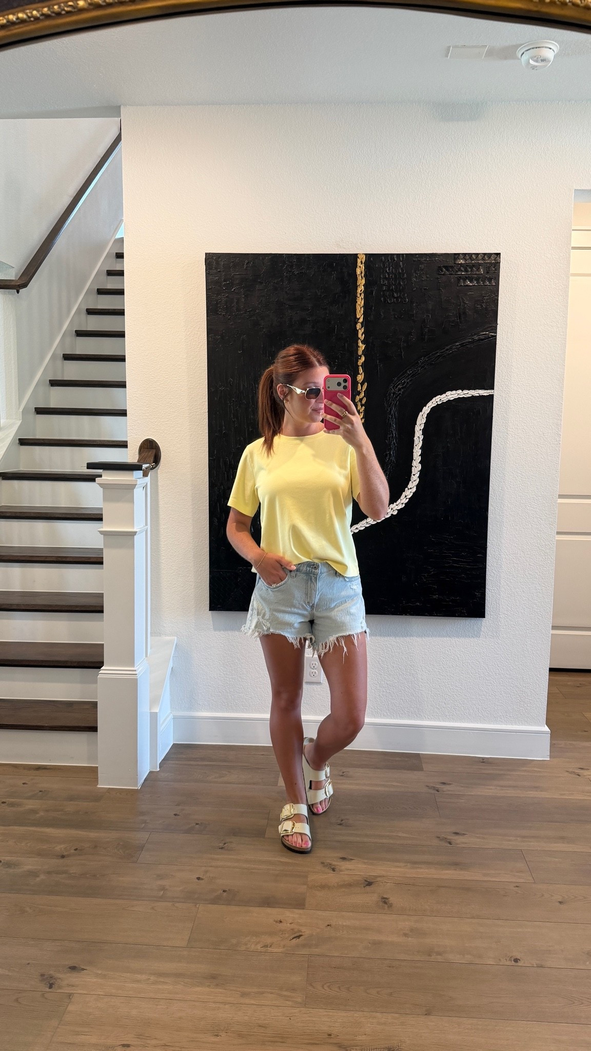 today’s causal outfit is @abercrombie shorts (currently on sale + use code SHORTSAF for extra 15% off) wearing size 28. @Aritzia tee is in a size medium for an oversized fit

#LTKootd #LTKSaleAlert