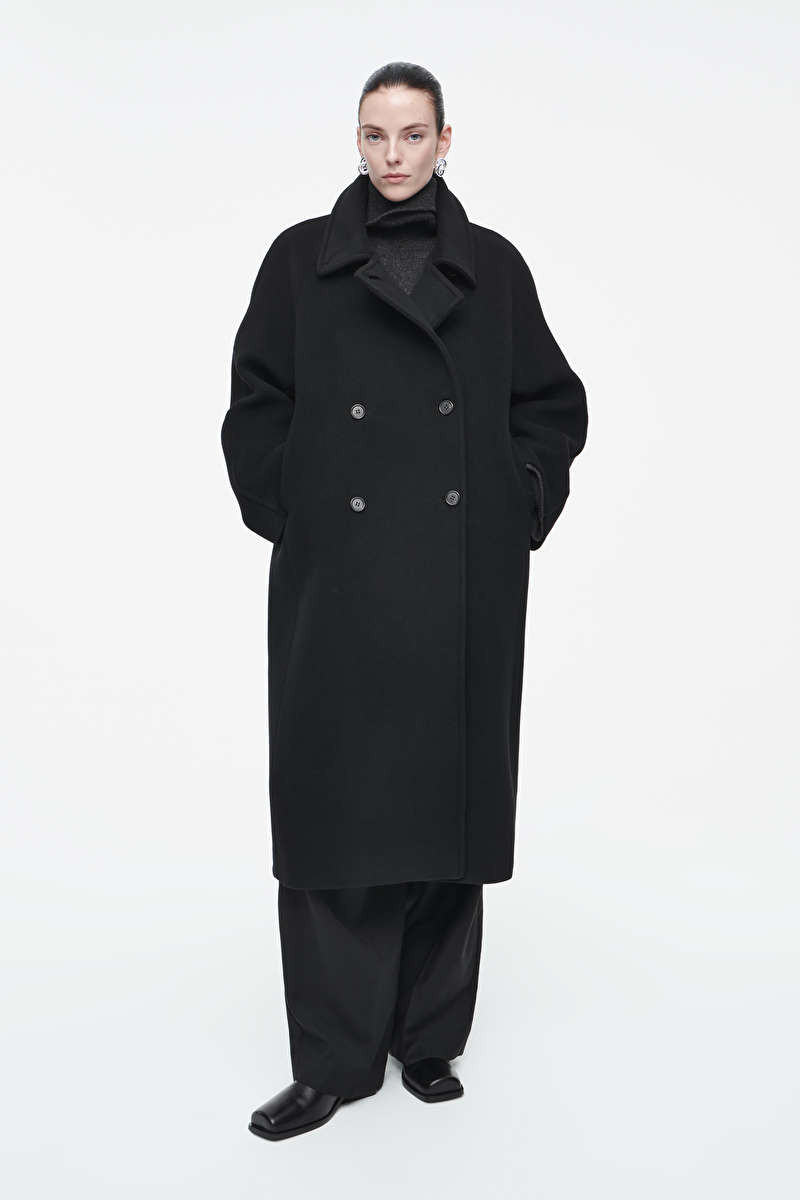OVERSIZED DOUBLE-BREASTED WOOL COAT | COS (US)