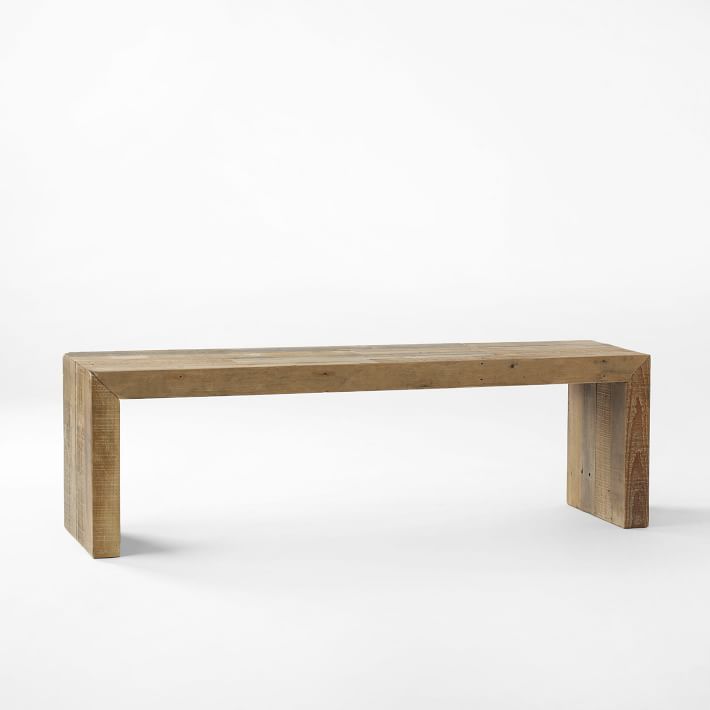 Emmerson&#174; Reclaimed Wood Dining Bench - Reclaimed Pine | West Elm (US)