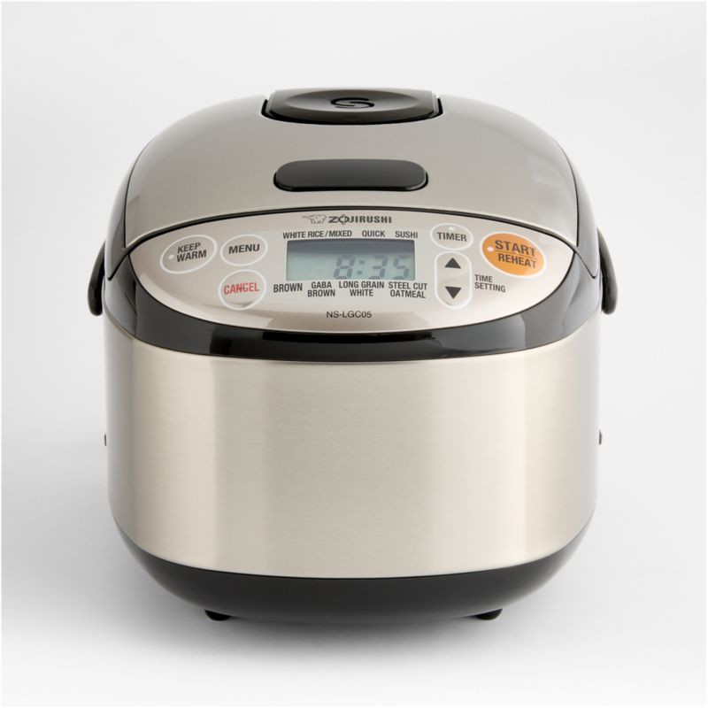 Zojirushi Rice Cooker, 3-Cup: NS-LGC05 + Reviews | Crate & Barrel | Crate & Barrel