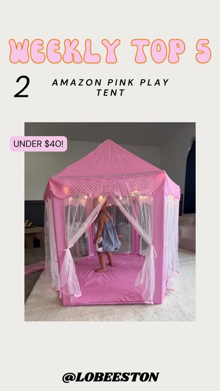 Amazon pink play tent!! 