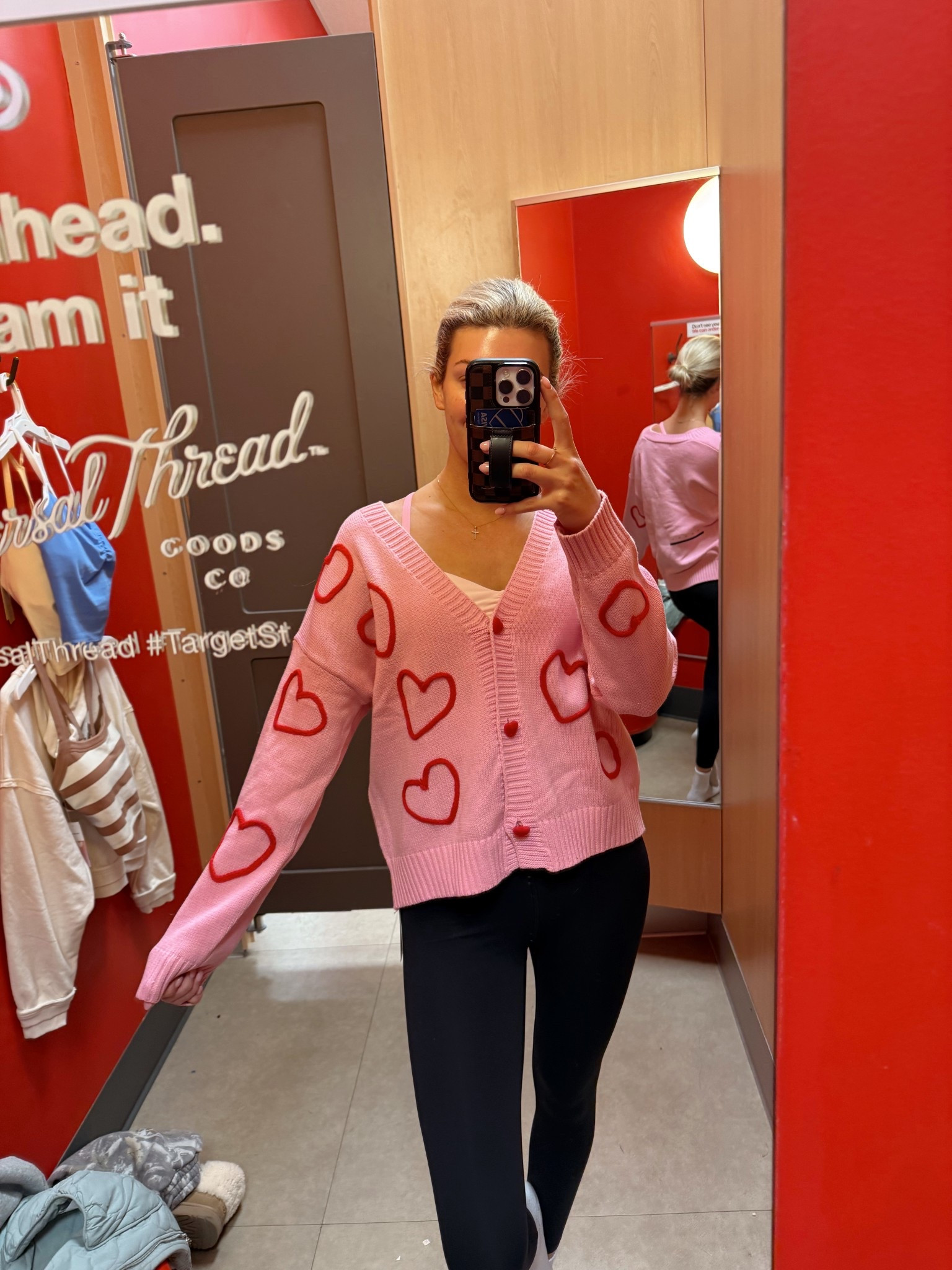 Cute vday cardi for $35! I have a large 