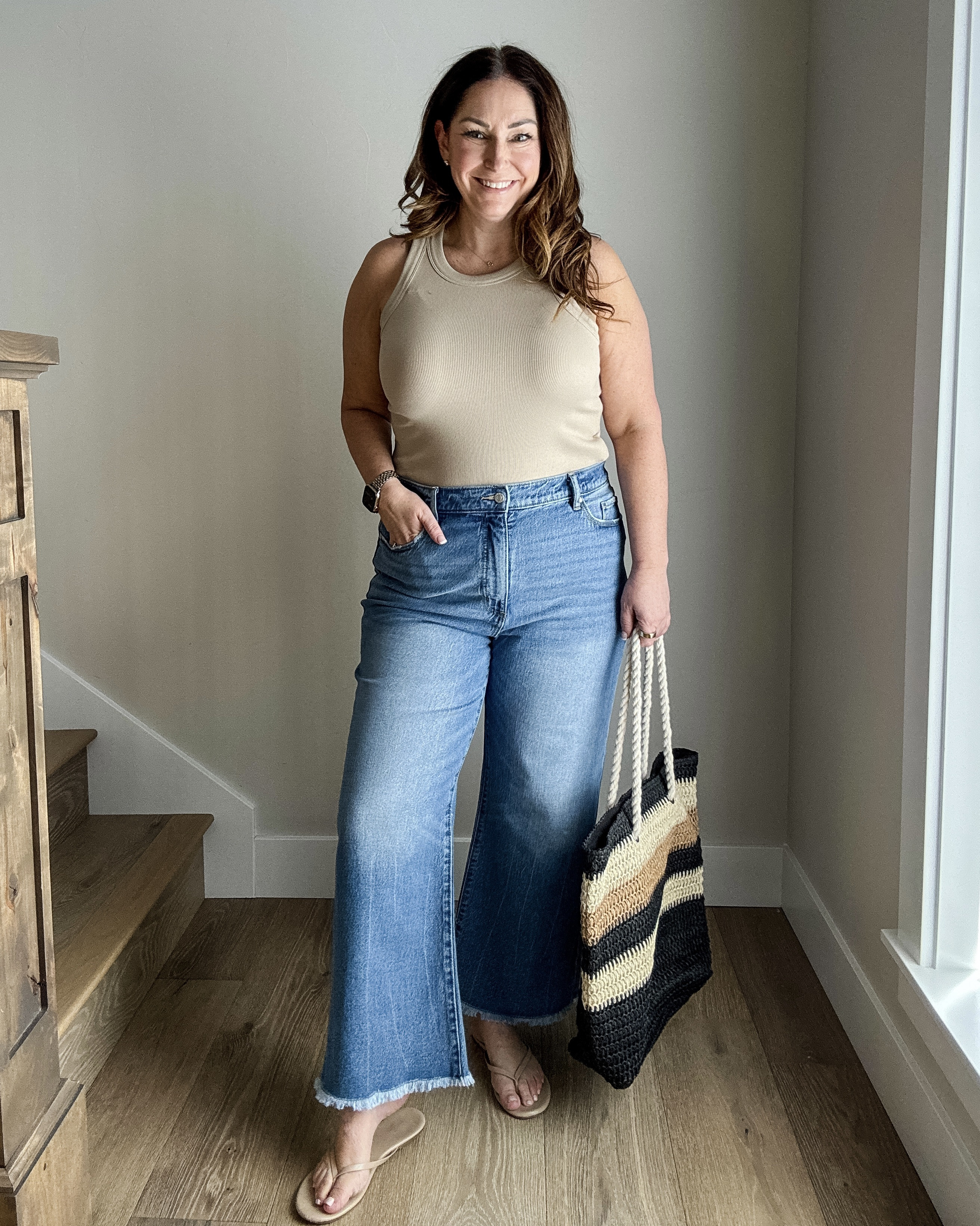 Loft Beige Halter Tank and Jeans Summer Casual Look // Wearing tank tts, L and jeans size down if inbetween, 32
#loftstyle #summerfashion 

 

#LTKOver40 #LTKMidsize #LTKStyleTip