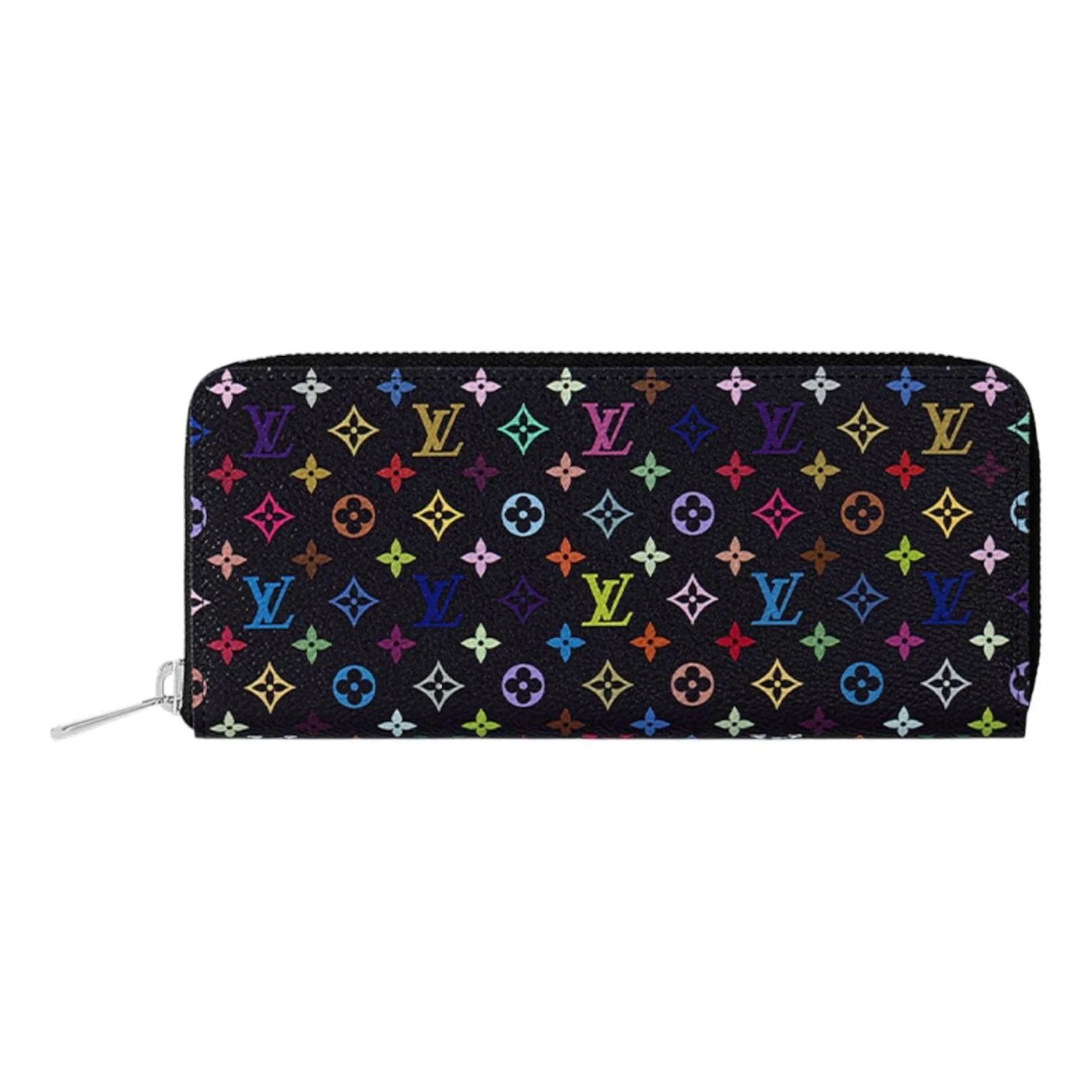 (WMNS) LOUIS VUITTON x Takashi Murakami Clemence Wallet 'Black Multicolored' M13408 | KICKS CREW