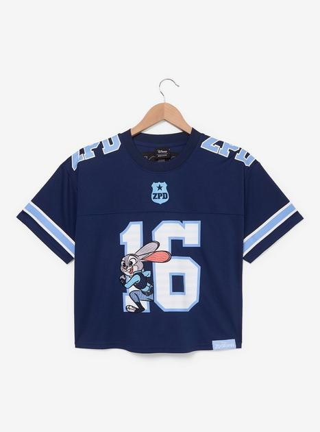 Disney Zootopia Judy Hopps Women's Cropped Football Jersey - BoxLunch Exclusive | BoxLunch | BoxLunch