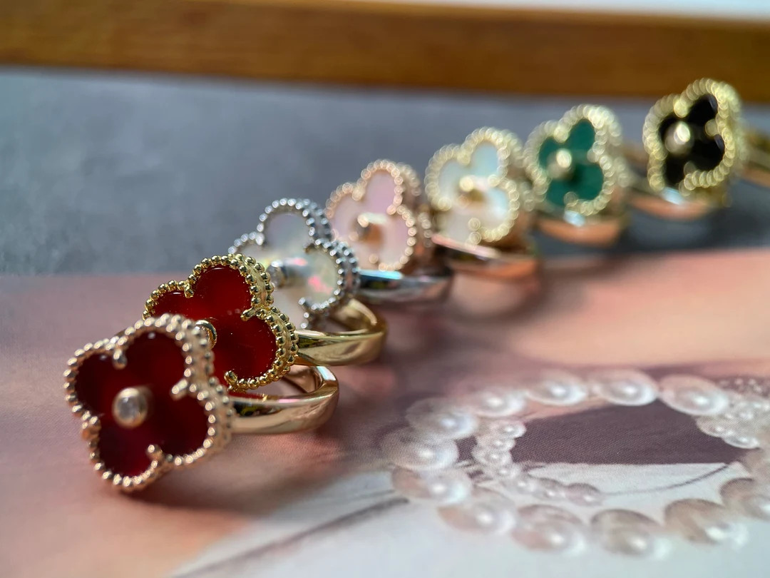 CZ Clover Ring 18K Gold Plated Over Silver Fashion Jewelry 3 - Etsy | Etsy (US)