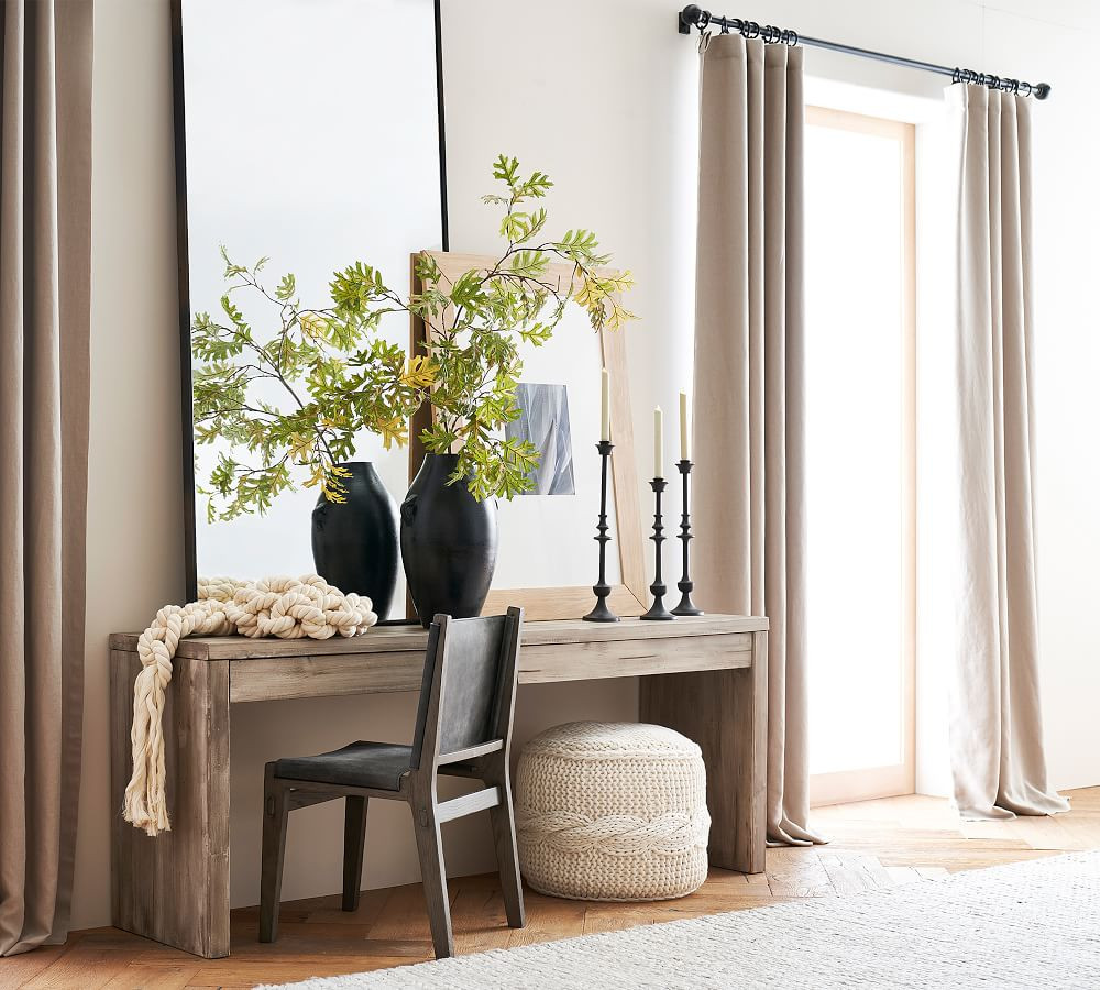 Antique Bronze Curtain Rod &amp; Wall Bracket | Pottery Barn (US)