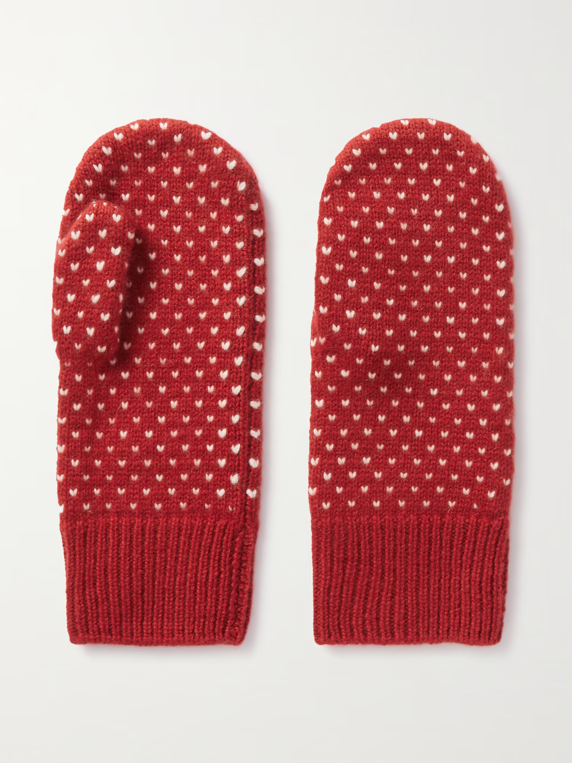 Davis intarsia cashmere mittens | NET-A-PORTER (US)