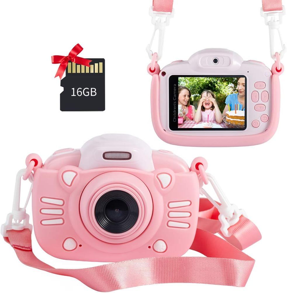 MINIBEAR Kids Digital Camera for Toddler Girls Toy Camera Kids Video Camera, Children Selfie Came... | Amazon (US)