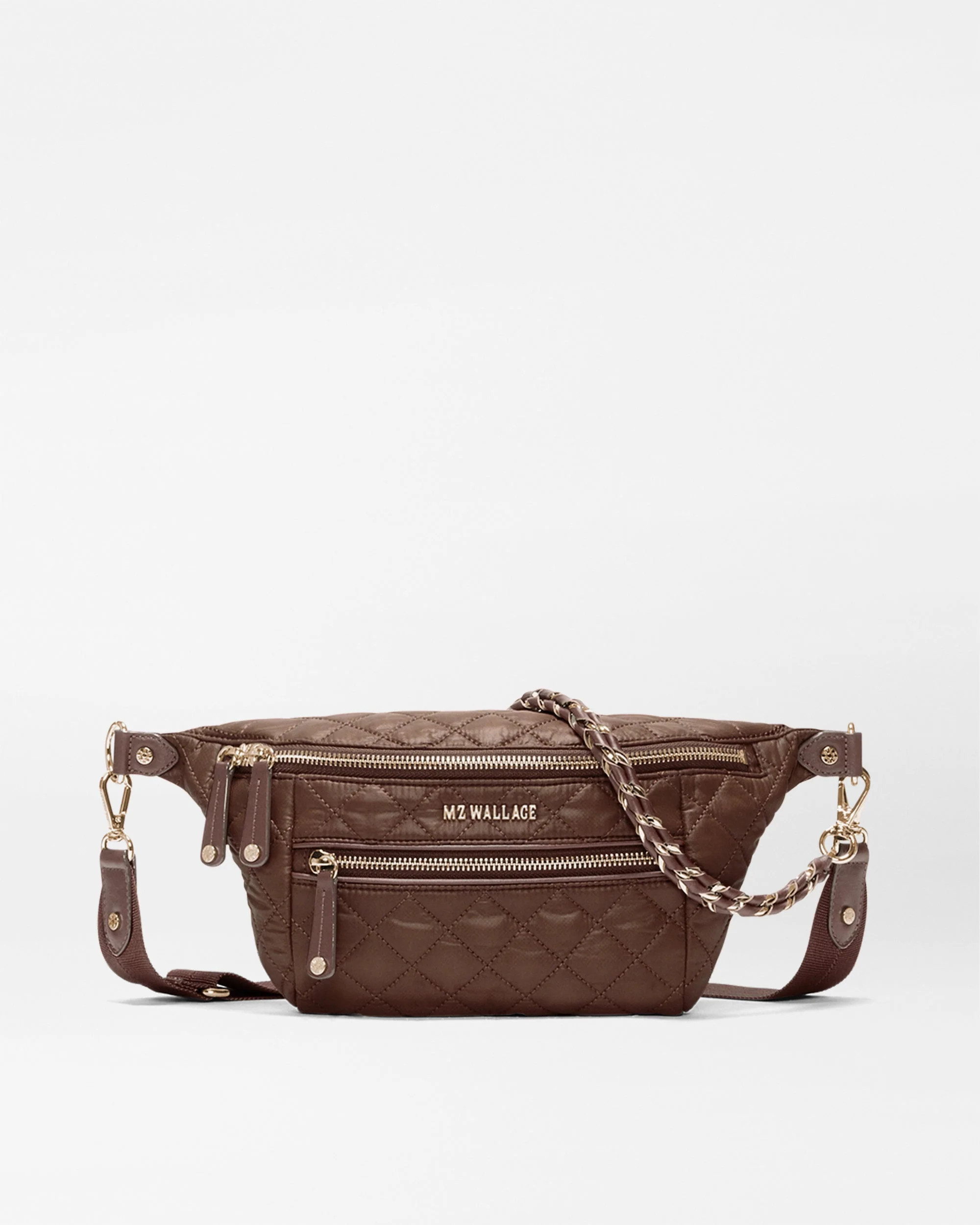 MZ Wallace Walnut Small Crosby Crossbody Sling – Belt Bag | MZ Wallace | MZ Wallace