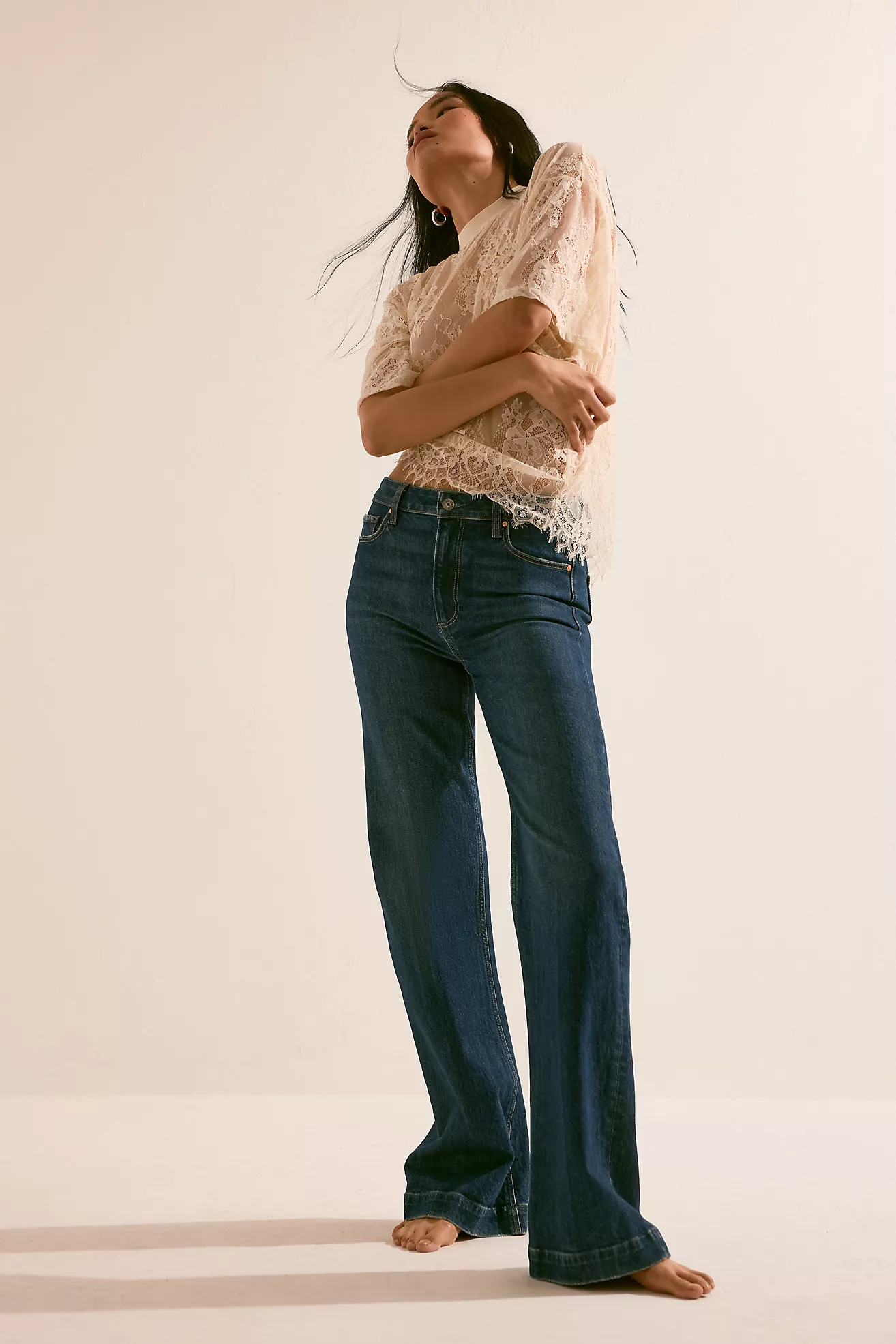 PAIGE Leenah High-Rise Wide-Leg Jeans | Anthropologie (UK)