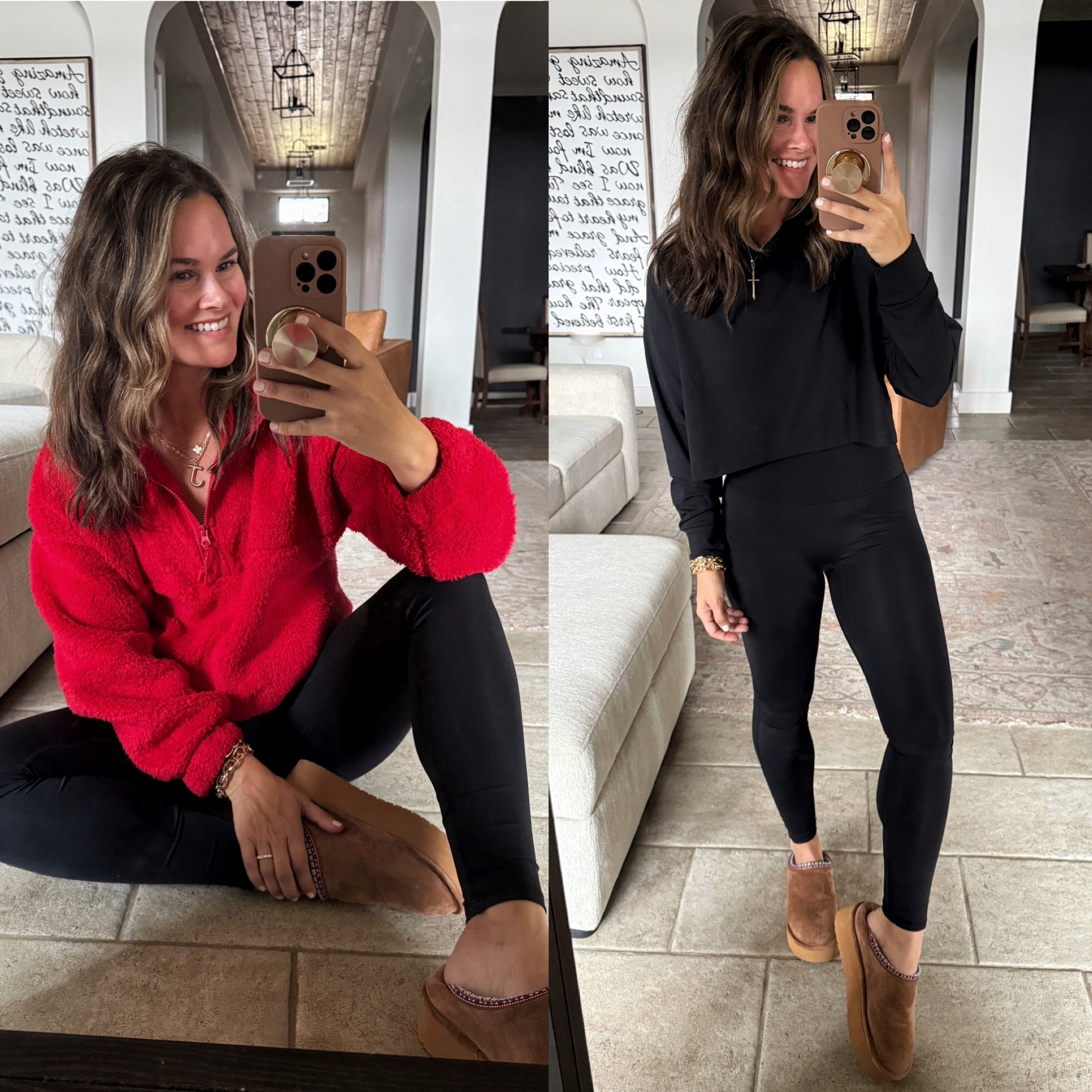 Just shared a Walmart haul on the feed- this sherpa reminds me of FP soooo cozy a ton of colors and $10 ok and this black set is seriously so good- honestly gives me lu. Lux material a perfect cropped style top and SO many colors #walmart #activewear #walmartfinds #casualoutfit 

#LTKSaleAlert #LTKActive #LTKFindsUnder50