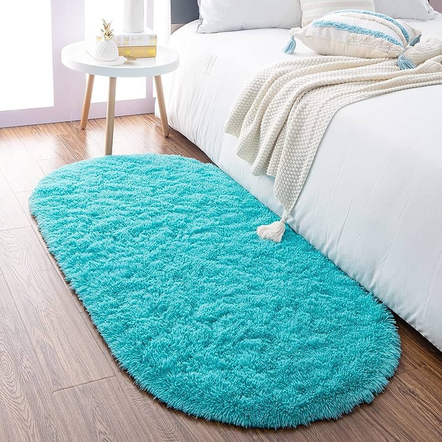 Noahas Ultra Soft Fluffy Bedroom Rugs Kids Room Carpet Modern Shaggy Area Rugs Home Decor 2.6' X ... | Amazon (US)
