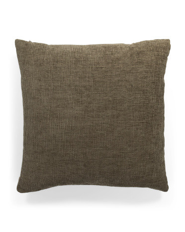24x24 Textured Velvet Oversized Feather Filled Pillow | TJ Maxx