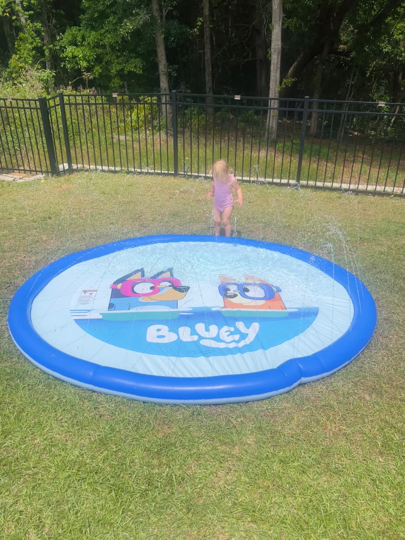 Bluey splash pad 💙🩵
bluey/ bluey toys/ disney toys/ outdoor toys/ summer toys/ splash pad/ Sam’s Club 

#LTKKids #LTKSeasonal #LTKBaby