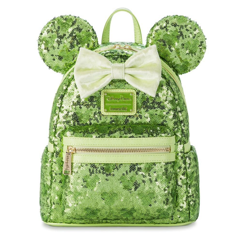 Minnie Mouse Sequined Loungefly Mini Backpack – Tinker Bell Green | Disney Store