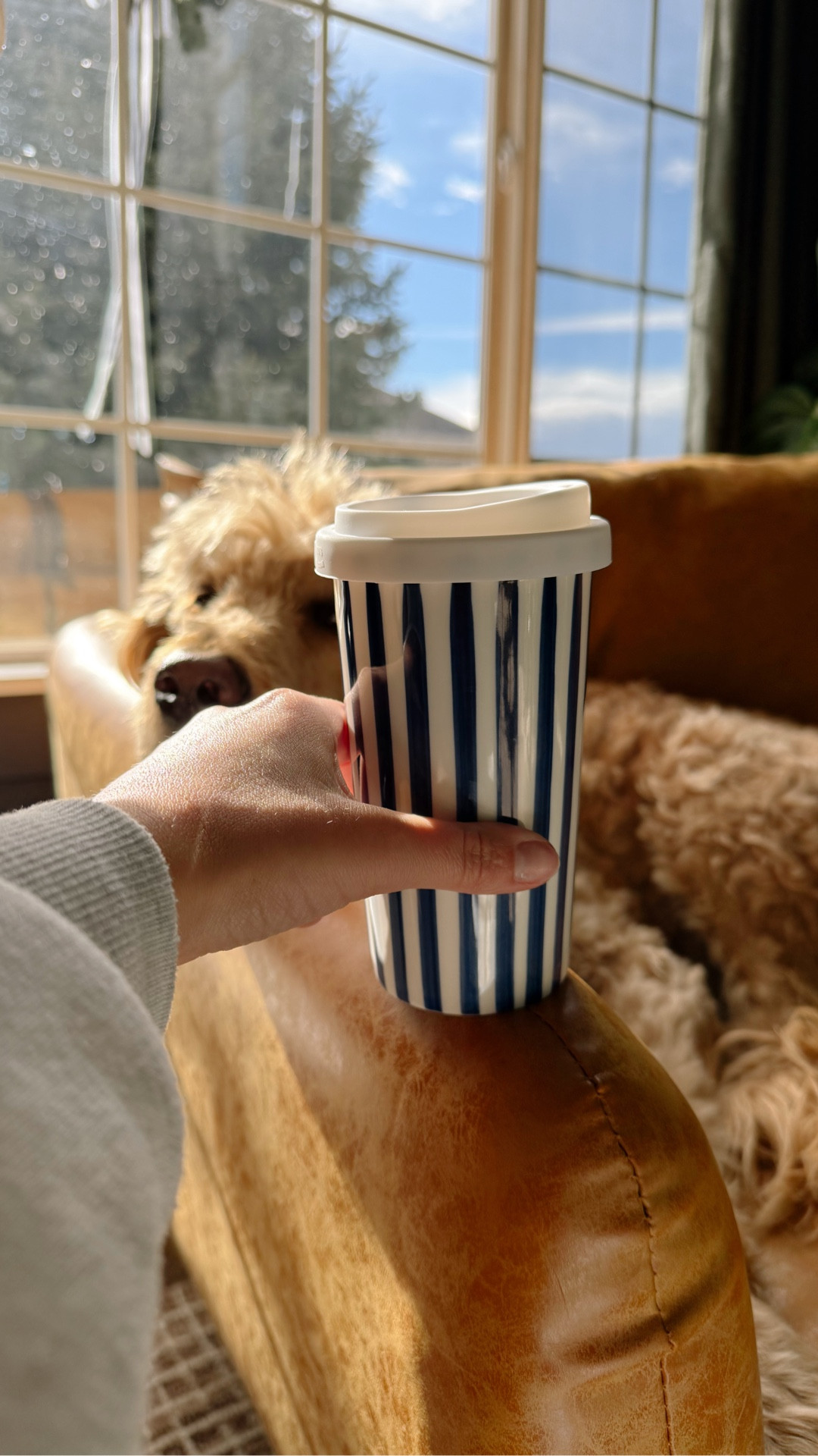 The cutest ceramic striped mug from Amazon! 

#LTKmorningroutine #LTKHome #LTKFindsUnder50