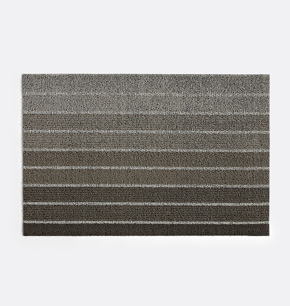 18" x 28" Neutral Chilewich Block Stripe Mat
 | Rejuvenation | Rejuvenation