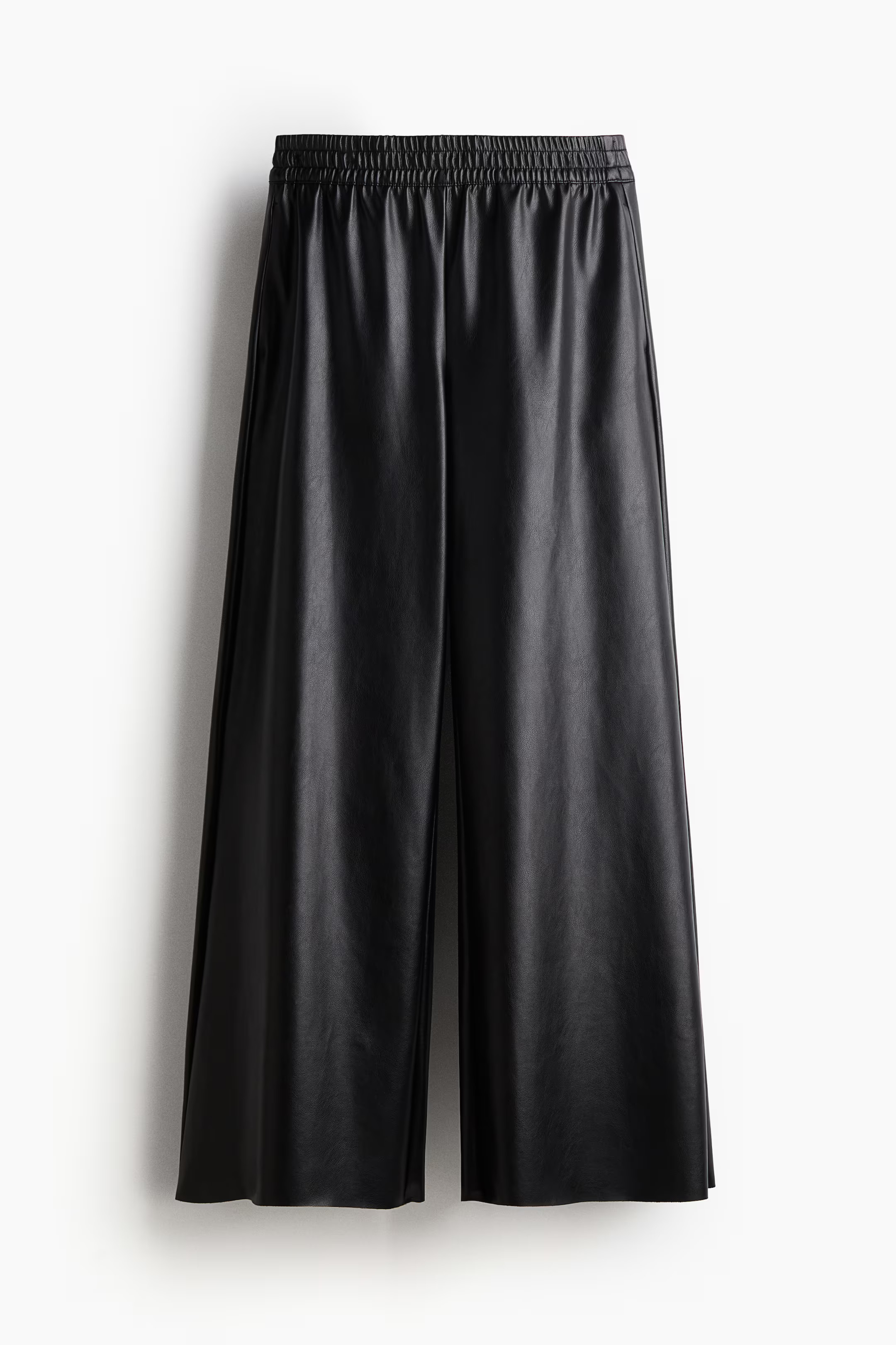 Wide Coated Joggers - Dark brown - Ladies | H&M US | H&M (US + CA)