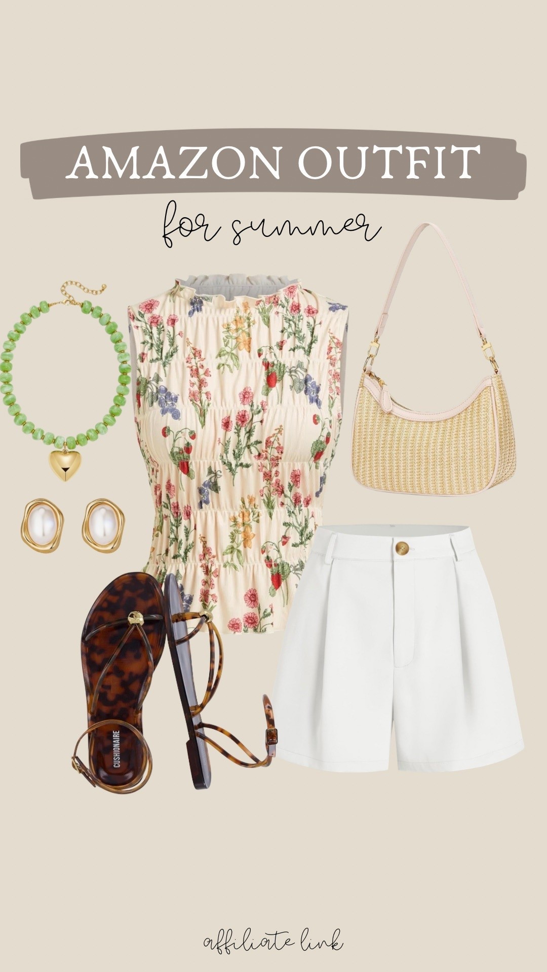 Amazon Outfit Idea for Summer

Summer outfit, ootd, outfit idea, floral top, smocked top, trending, bead necklace

#LTKootd #LTKselfcare #LTKmorningroutine