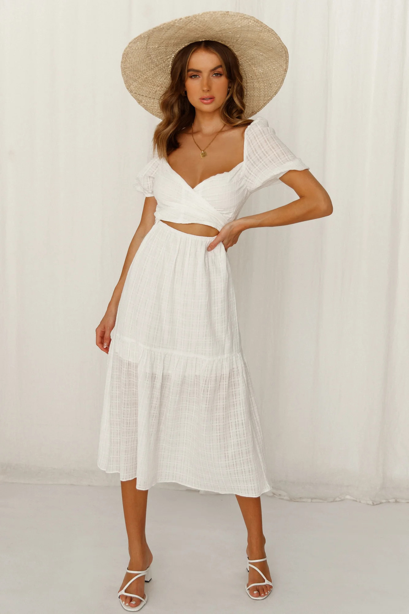 Do This My Way Midi Dress White | Hello Molly (AU)