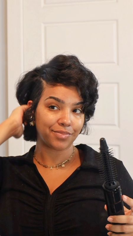 I can’t live without this $30 hair tool for short hair these days!! It’s a must have for those of us heat styling, roller setting, and silk pressing! #hair #shorthair #naturalhair #blowdrybrush 

#LTKbeauty