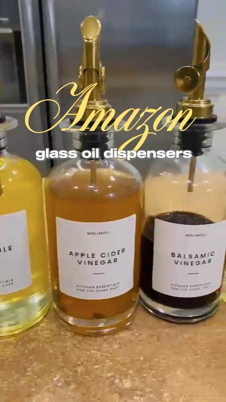 These glass oil dispensers are a total kitchen must-have — clean, minimal, and super functional. 🫒✨ Perfect for keeping your oils fresh and your counter looking aesthetic!

glass oil dispenser, kitchen organization, Amazon home finds, olive oil bottle, modern kitchen decor

#LTKGiftGuide #LTKSeasonal #LTKHome