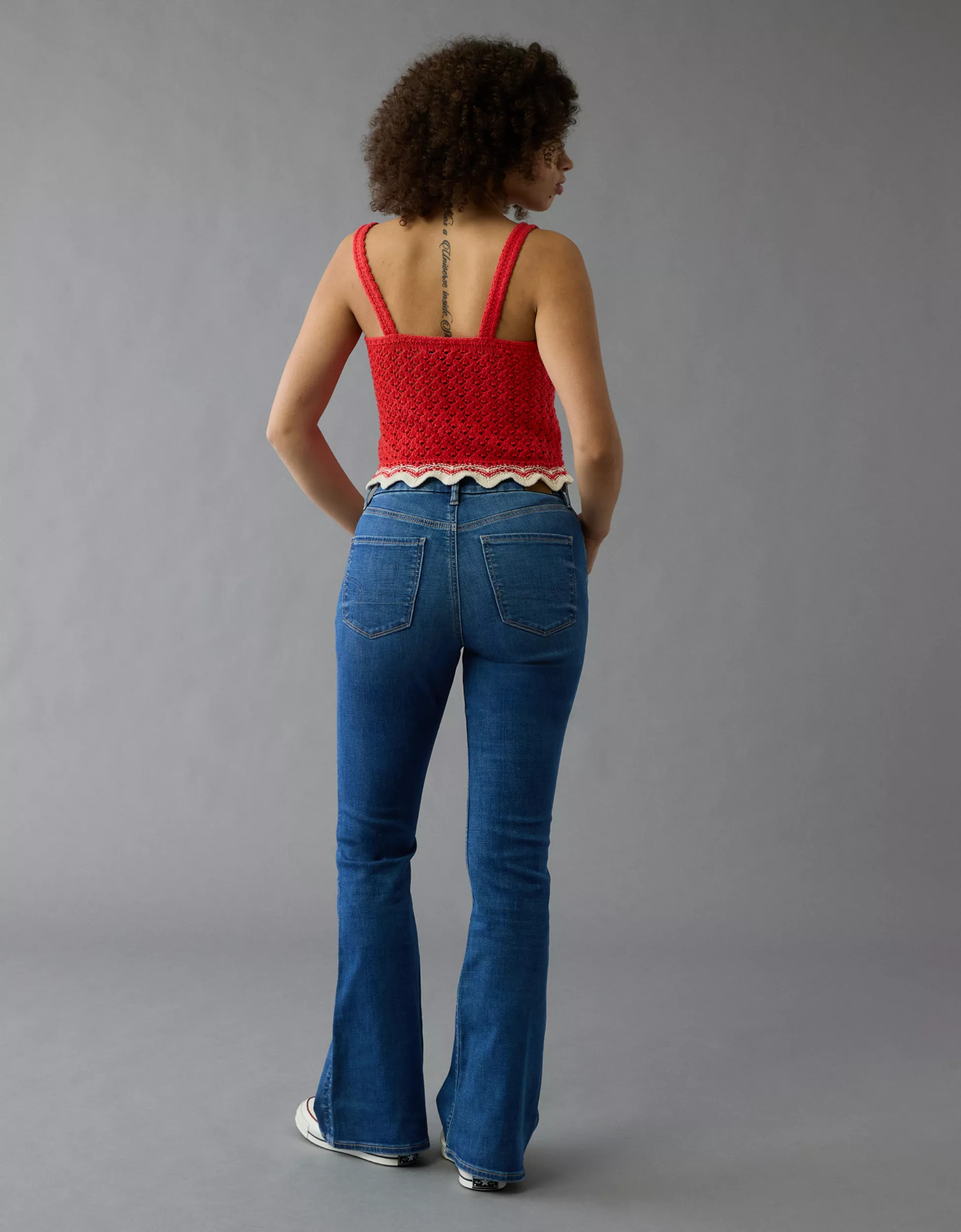 AE Next Level Curvy Super High-Waisted Flare Jean | American Eagle Outfitters (US & CA)