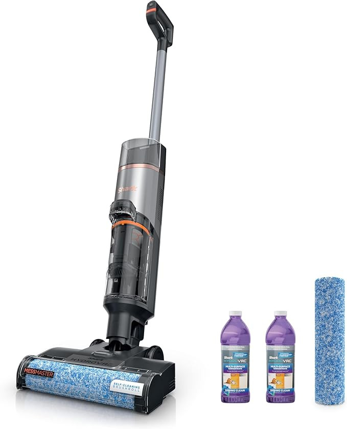 SHARK HydroVac MessMaster Cordless 3-in-1 Vacuum, Mop and Self-Cleaning System, for Hard Floors &... | Amazon (US)