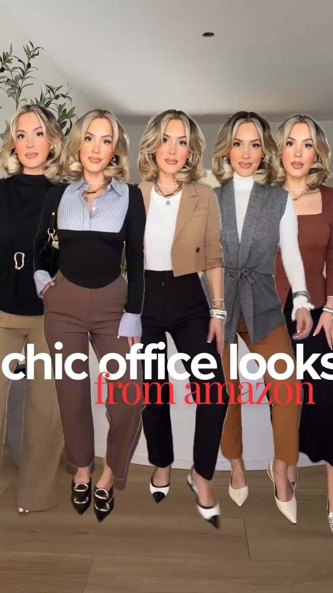 Chic office looks from Amazon 🖤👏🏼😮‍💨

Small in everything!!! 
Ankle Trousers have great stretch




#LTKFindsUnder50 #LTKootd #LTKWorkwear