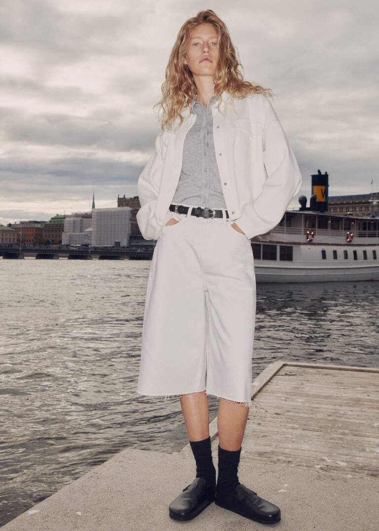 Sabots cuir boucle -  Femme | Mango France | MANGO (FR)