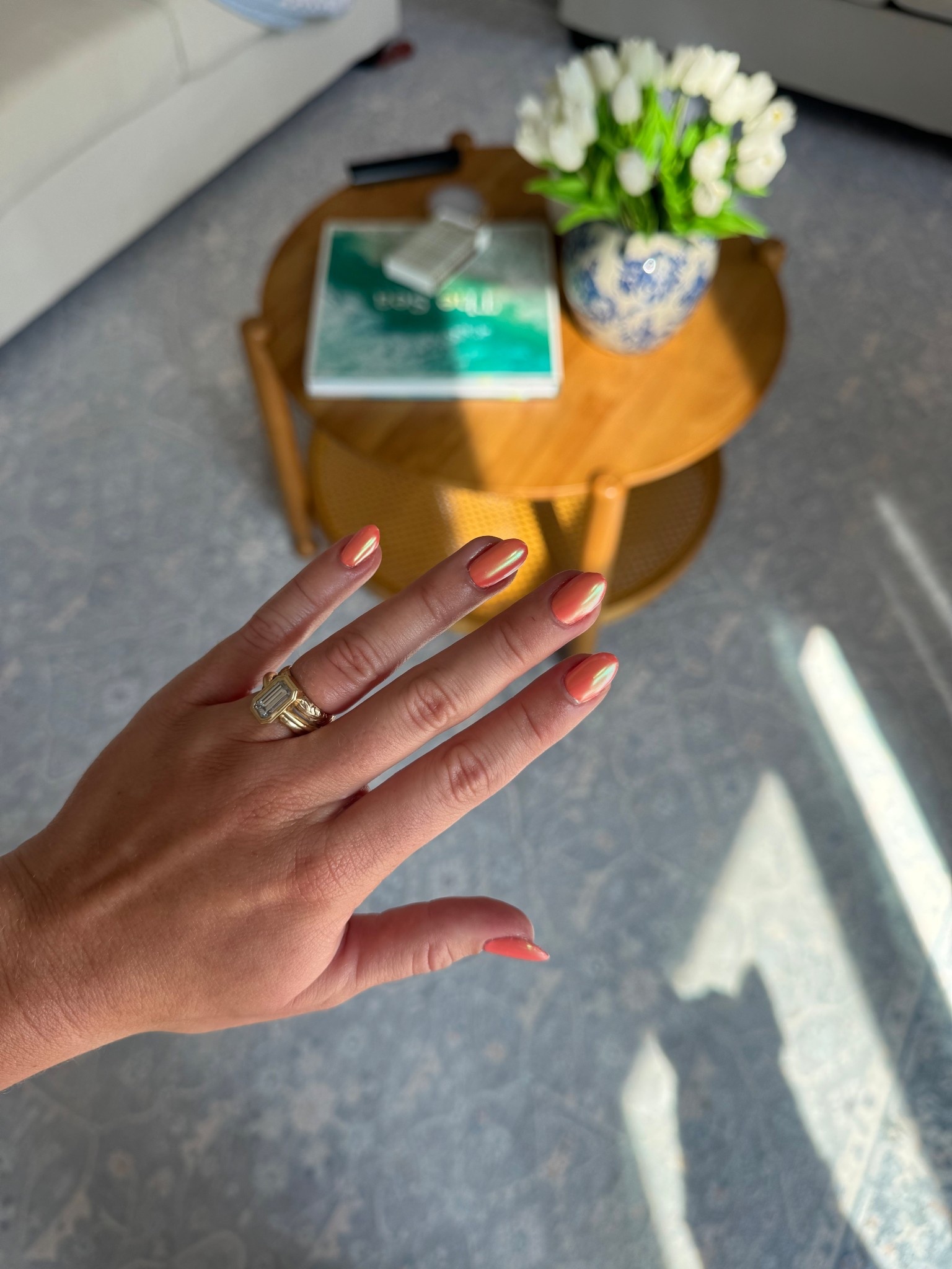 Coral chrome nails 🪸

#LTKBeauty #LTKSummerEdit