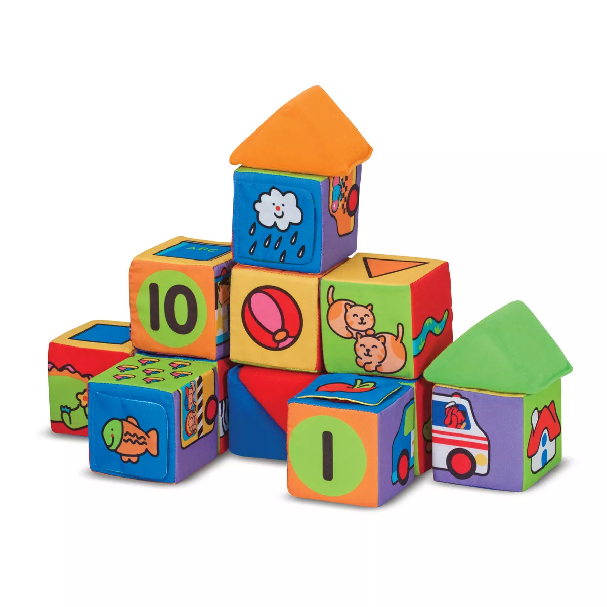 Melissa & Doug K's Kids Match and Build Soft Blocks Set | Target