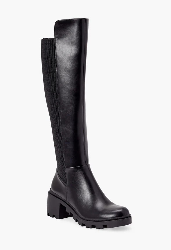 Ayden Chunky Block Heeled Boot | JustFab