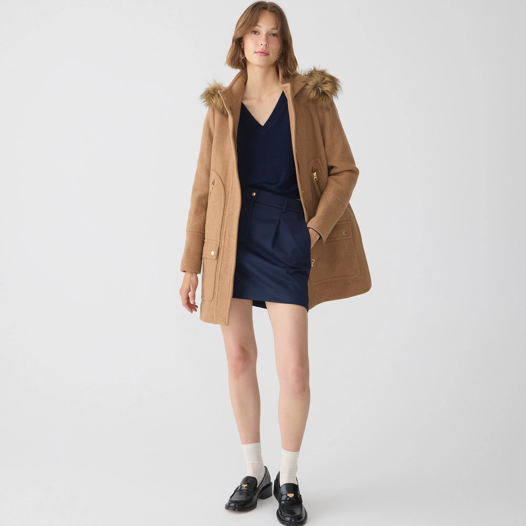 New chateau parka in Italian stadium-cloth wool | J. Crew US