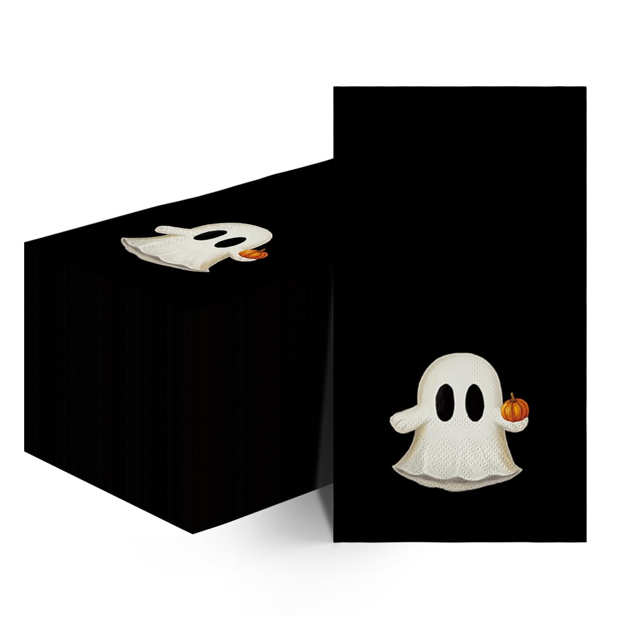 Horaldaily 100 Halloween Disposable Paper Decorative Guest Napkins,Pumpkin Ghost Hand Towel for P... | Amazon (US)