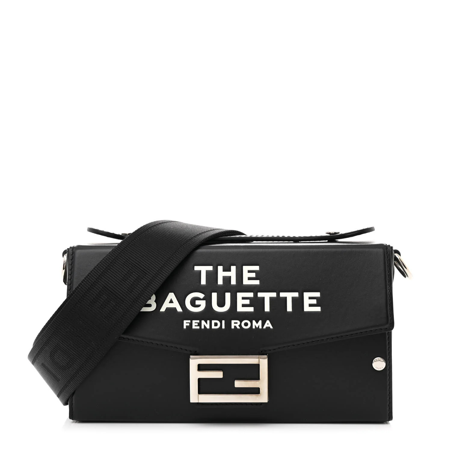 X MARC JACOBS Nappa Logo Baguette Soft Trunk Bag Black | FASHIONPHILE (US)