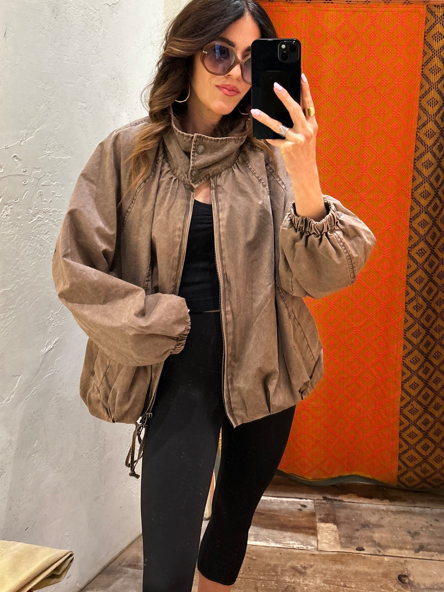 Wearing size small in this free people jacket! 

#LTKootd #LTKmomlife #LTKTravel