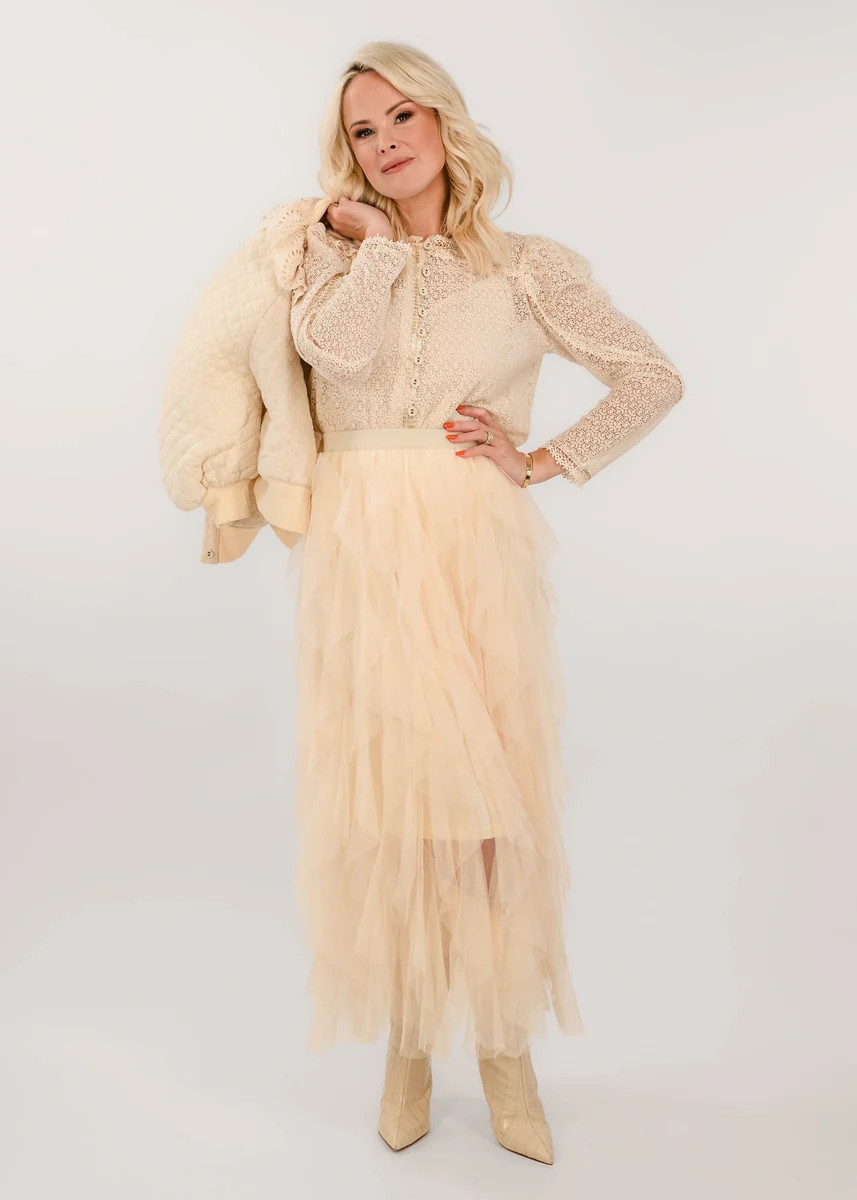 Tulle Skirt in Ivory | Teggy French